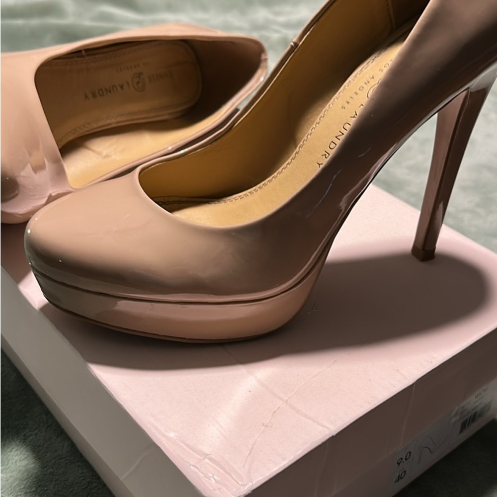 Chinese Laundry Blush Patent Leather Heels